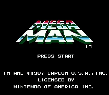 Mega Man (USA) (Virtual Console) screen shot title